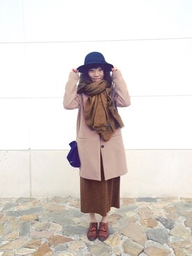 「BKK ORIGINALのアイテム」を使った、Vivienne Tsaiさん（レディース・154cm）の春コーディネート