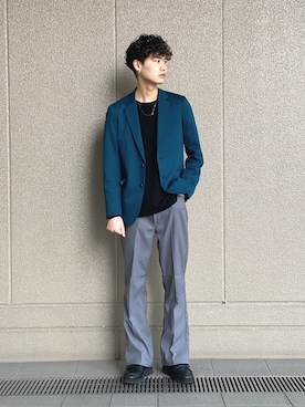 「アイテム（テーラードジャケット）」を使った、kitauraさん（メンズ・172cm）の冬コーディネート