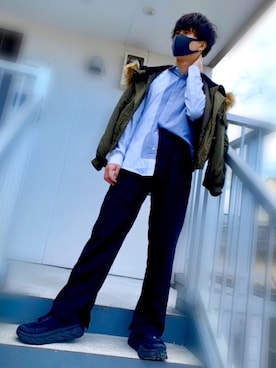 「INGNI（イング）のアイテム（ジャケット/アウター）」を使った、たくみさん（メンズ・168cm）の冬コーディネート