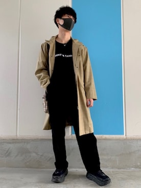 「アイテム（ステンカラーコート）」を使った、たくみさん（メンズ・168cm・20代）の冬コーディネート