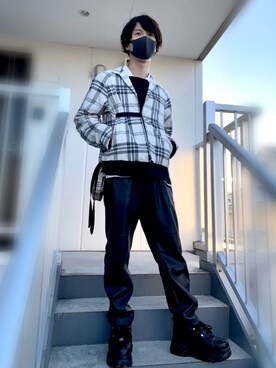 「SUNSEA（サンシー）のアイテム（ブルゾン）」を使った、たくみさん（メンズ・168cm）の春コーディネート
