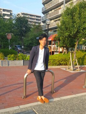 「URBAN RESEARCH（アーバンリサーチ）のアイテム（ローファー）」を使った、With Fortuneさん（メンズ・179cm）の秋コーディネート