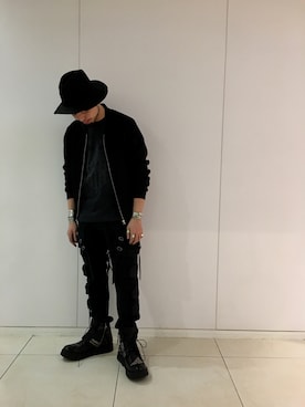 「KMRii（ケムリ）のアイテム（ジャケット/アウター）」を使った、Koutaro Makitaさん（メンズ・170cm）の冬コーディネート