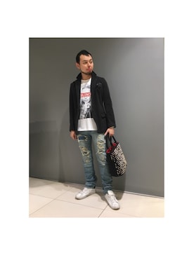 Koutaro Makitaさん（メンズ・170cm）の春コーディネート