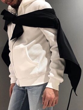 「AKM（エイケイエム）のアイテム（ジャケット/アウター）」を使った、Koutaro Makitaさん（メンズ・170cm）の冬コーディネート