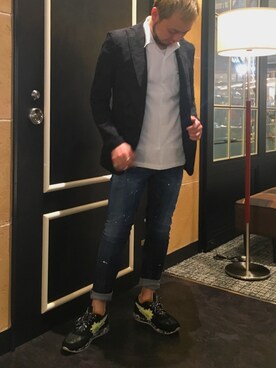 「AKM（エイケイエム）のアイテム（ジャケット/アウター）」を使った、Koutaro Makitaさん（メンズ・170cm）の春コーディネート