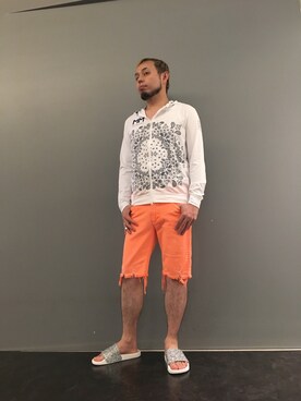 Koutaro Makitaさん（メンズ・170cm）の夏コーディネート