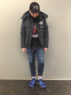 「roar（ロアー）のアイテム（帽子）」を使った、Koutaro Makitaさん（メンズ・170cm）の秋コーディネート