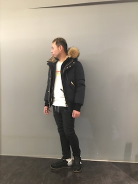 「Mackage（マッカージュ）のアイテム（ジャケット/アウター）」を使った、Koutaro Makitaさん（メンズ・170cm）の秋コーディネート