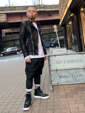 「RtA（アールティーエー）のアイテム」を使った、Koutaro Makitaさん（メンズ・168cm）の秋コーディネート