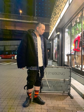 「BOW WOW（バウワウ）のアイテム（ブルゾン）」を使った、Koutaro Makitaさん（メンズ・168cm）の秋コーディネート