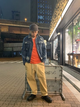 「DEUS EX MACHINA（デウスエクスマキナ）のアイテム（帽子）」を使った、Koutaro Makitaさん（メンズ・168cm）の秋コーディネート