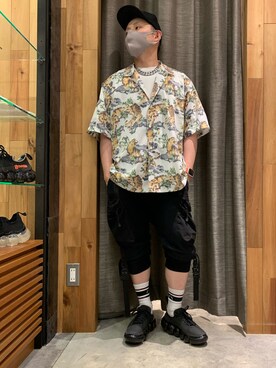 「ROYAL FLASH（ロイヤルフラッシュ）のアイテム（財布/小物）」を使った、Koutaro Makitaさん（メンズ・168cm）の夏コーディネート