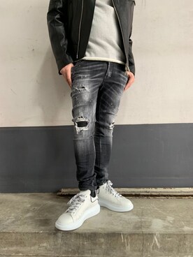 「DSQUARED2（ディースクエアード）のアイテム（ジャケット/アウター）」を使った、Koutaro Makitaさん（メンズ・168cm）の秋コーディネート