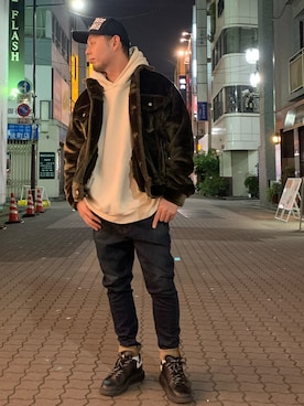 「FACCIES（ファチーズ）のアイテム（ジャケット/アウター）」を使った、Koutaro Makitaさん（メンズ・168cm）の秋コーディネート