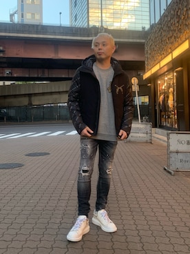 「roarguns（ロアーガンズ）のアイテム（ジャケット/アウター）」を使った、Koutaro Makitaさん（メンズ・168cm）の秋コーディネート