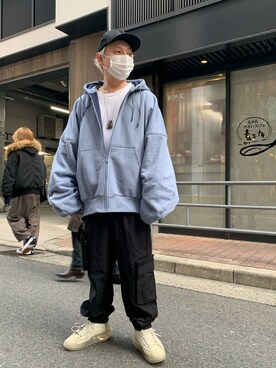 「A.A.Spectrum（エーエースペクトラム）のアイテム」を使った、Koutaro Makitaさん（メンズ・168cm）の春コーディネート