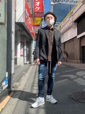 「roarguns（ロアーガンズ）のアイテム（ジャケット/アウター）」を使った、Koutaro Makitaさん（メンズ・168cm）の春コーディネート