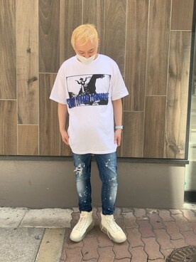 「L.G.B.（ルグランブルー）のアイテム」を使った、Koutaro Makitaさん（メンズ・168cm）の春コーディネート