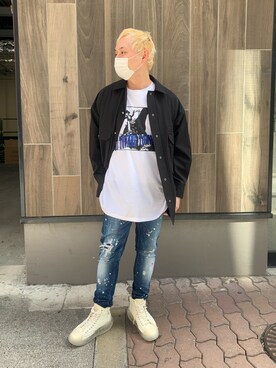 「L.G.B.（ルグランブルー）のアイテム」を使った、Koutaro Makitaさん（メンズ・168cm）の春コーディネート
