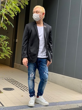 「roarguns（ロアーガンズ）のアイテム（ジャケット/アウター）」を使った、Koutaro Makitaさん（メンズ・168cm）の春コーディネート