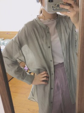 シアーハイネックインナーを使った人気ファッションコーディネート Wear