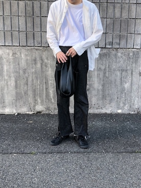 「KAIKO（カイコー）のアイテム（デニムパンツ）」を使った、Kさん（メンズ・184cm）の春コーディネート