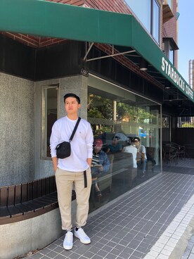 「Carhartt WIP（カーハートダブリューアイピー）のアイテム（シューズ）」を使った、Kinさん（メンズ・178cm）の秋コーディネート
