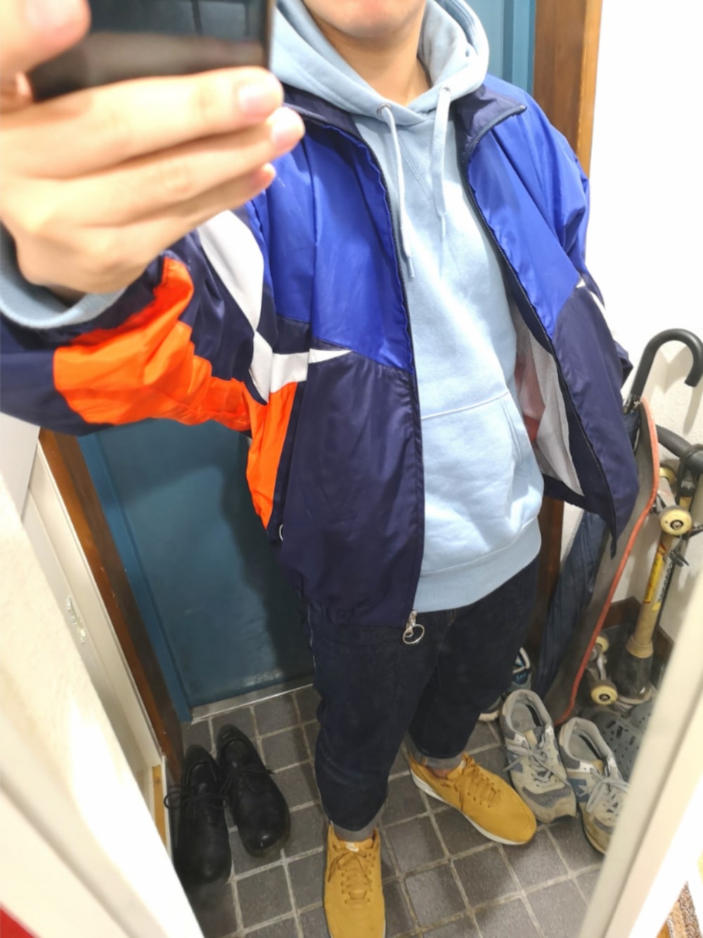 536 タグ付き モンキータイム　ナイロントラックジャケット　ベージュ　L〜XL Jacket｜OUTERWEAR｜モンキータイム（monkey time）｜MEN｜2024