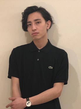 「アイテム（ポロシャツ）」を使った、yossyさん（メンズ・176cm）の春コーディネート