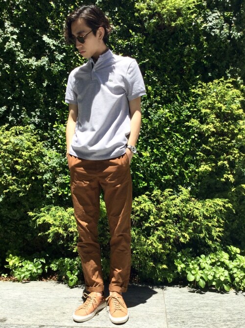 LACOSTE（ラコステ）の「スタンドカラーストレッチコットン ...