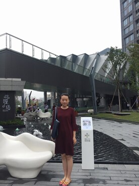 「CROSS（クロス）のアイテム」を使った、Tianさん（レディース・164cm）の秋コーディネート