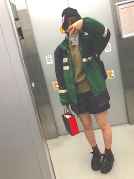 「PAUL&JOE（ポールアンドジョー）のアイテム（スマホケース/カバー）」を使った、chimchaさん（レディース・158cm）の冬コーディネート