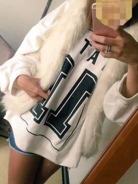 「Honeys（ハニーズ）のアイテム（ダウンベスト）」を使った、RoMiさん（レディース・169cm）の春コーディネート