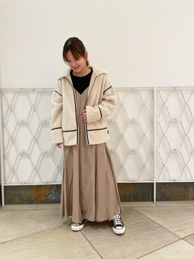 「URBAN RESEARCH Sonny Label（アーバンリサーチサニーレーベル）のアイテム（ブルゾン）」を使った、ち　さ　とさん（レディース・152cm）の冬コーディネート