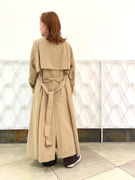 「URBAN RESEARCH（アーバンリサーチ）のアイテム（トレンチコート）」を使った、ち　さ　とさん（レディース・153cm）の冬コーディネート