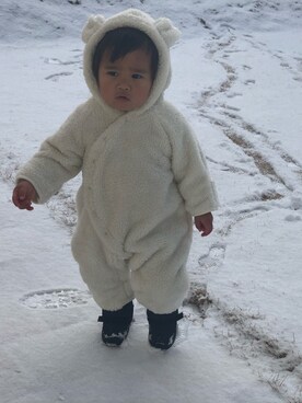 shkさん（キッズ・70cm）の冬コーディネート