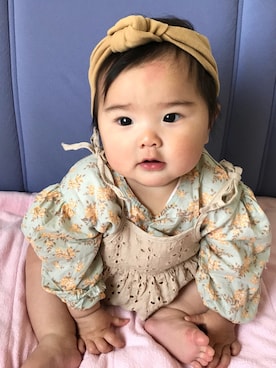 「Quincy Mae（クインシーメイ）のアイテム」を使った、shkさん（キッズ・80cm）の冬コーディネート