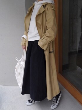 「reca（レカ）のアイテム（レッグウェア）」を使った、kuririnさん（レディース・159cm）の冬コーディネート