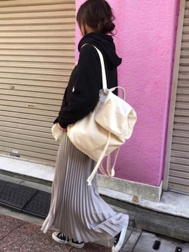 「reca（レカ）のアイテム（レッグウェア）」を使った、kuririnさん（レディース・159cm）の冬コーディネート