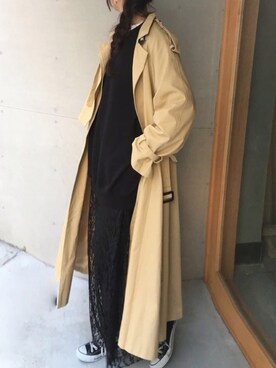 「reca（レカ）のアイテム（レッグウェア）」を使った、kuririnさん（レディース・159cm）の冬コーディネート