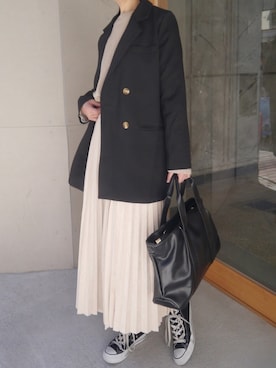 「reca（レカ）のアイテム（レッグウェア）」を使った、kuririnさん（レディース・159cm）の冬コーディネート