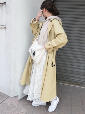 「reca（レカ）のアイテム（レッグウェア）」を使った、kuririnさん（レディース・159cm）の冬コーディネート