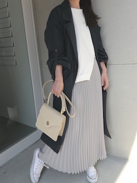 「reca（レカ）のアイテム（レッグウェア）」を使った、kuririnさん（レディース・159cm）の春コーディネート