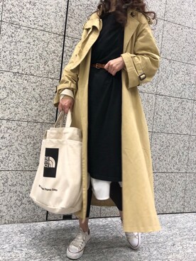 「reca（レカ）のアイテム（レッグウェア）」を使った、kuririnさん（レディース・159cm）の春コーディネート