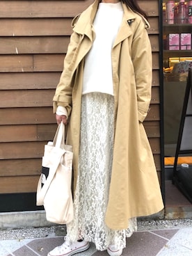 「reca（レカ）のアイテム（レッグウェア）」を使った、kuririnさん（レディース・159cm）の春コーディネート