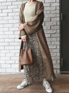 「CORNERS（コーナーズ）のアイテム（アクセサリー）」を使った、kuririnさん（レディース・159cm）の秋コーディネート