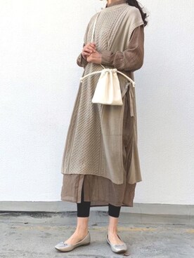 「reca（レカ）のアイテム（レッグウェア）」を使った、kuririnさん（レディース・159cm）の春コーディネート