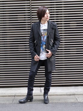 「DSQUARED2（ディースクエアード）のアイテム（その他アウター）」を使った、KOH'S LICK CURROさん（メンズ・174cm）の冬コーディネート