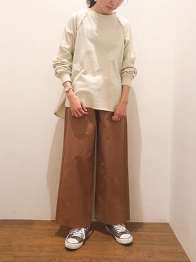 「レイヤード風」｜「アイテム（その他）」を使った、ichiさん（レディース・163cm）の春コーディネート
